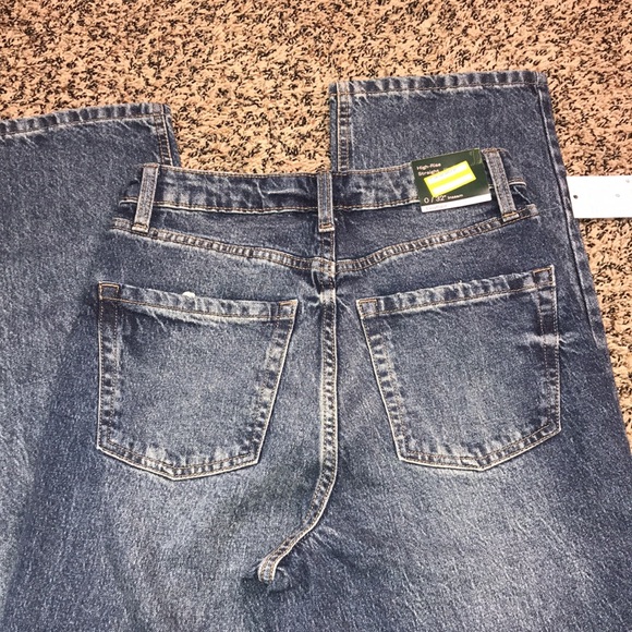 Wild Fable High Rise Straight Leg Easy Rigid Medium Wash Jeans Sz 0 | NWT - Picture 5 of 8